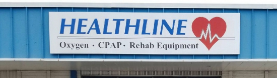 Healthline storefront at location in Arlington, TX